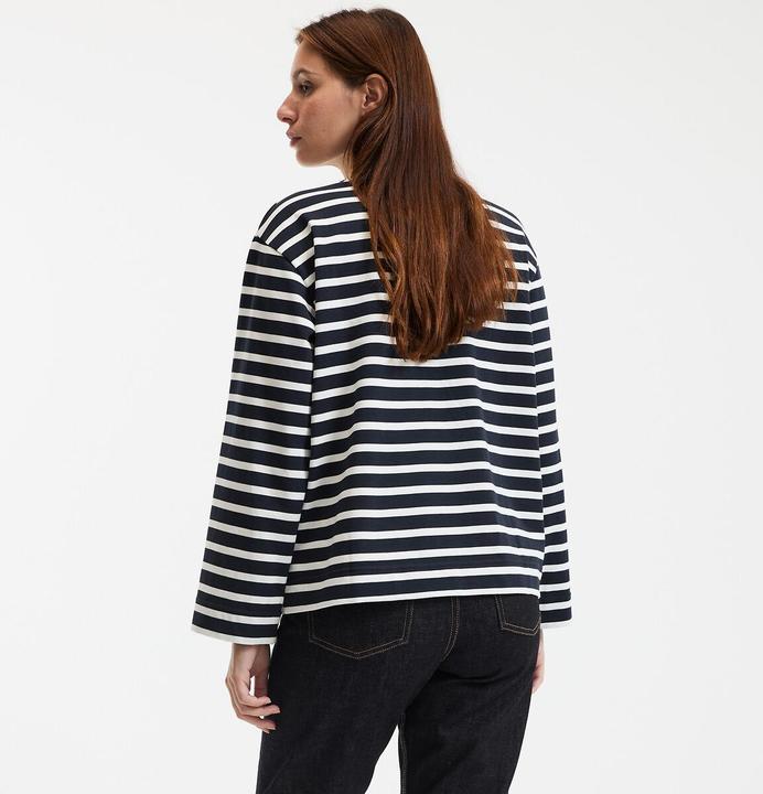 Image du produit La Redoute Collections Gestreiftes Langarmshirt mit rundem Ausschnitt (M)