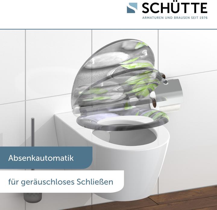 Produktbild Schütte WC Sitz Duroplast WC-Sitz STONE Absenkautomatik Schnellverschluss Quick Release 82374-A Steine