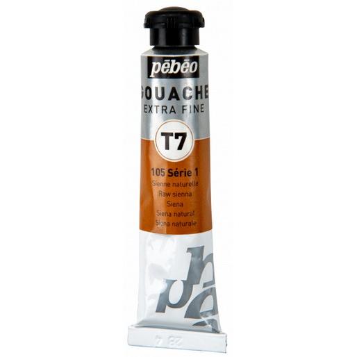 Pebeo, Künstlerfarbe + Bastelfarbe, Extra Feine Gouache T7 (Siena Natur, 20 ml)