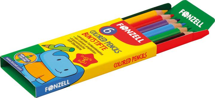 Image du produit Fonzell Crayons de couleur Mini dans étui en carton (6x)