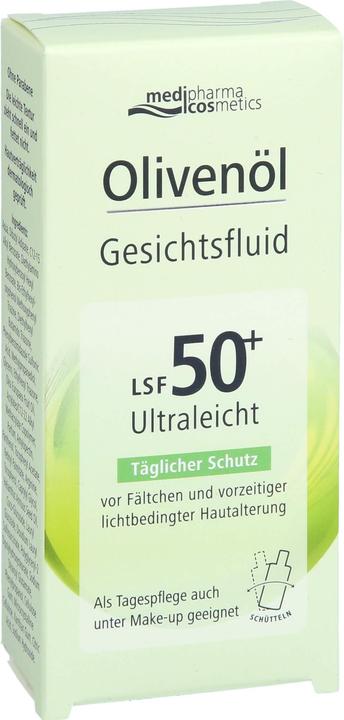 Actual product image Dr. Theiss Olive Oil Ges Fluid Lsf50+ (50 ml, Face fluid, SPF 50+)