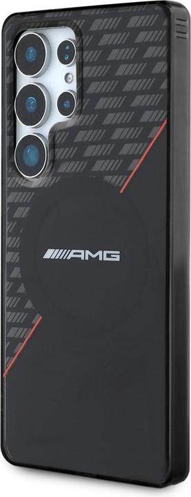 Produktbild Mercedes AMG Double Layer Rhombs MagSafe Case for Samsung Galaxy S25 Ultra - Black/Red (Samsung Galaxy S25 Ultra)