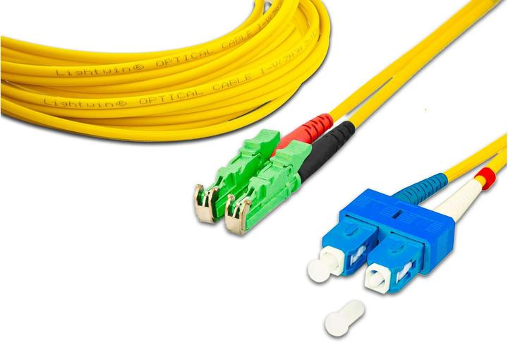 Produktbild Lightwin LWL-Patchkabel LSH/APC-SC, Singlemode, Duplex, 5m (5 m)