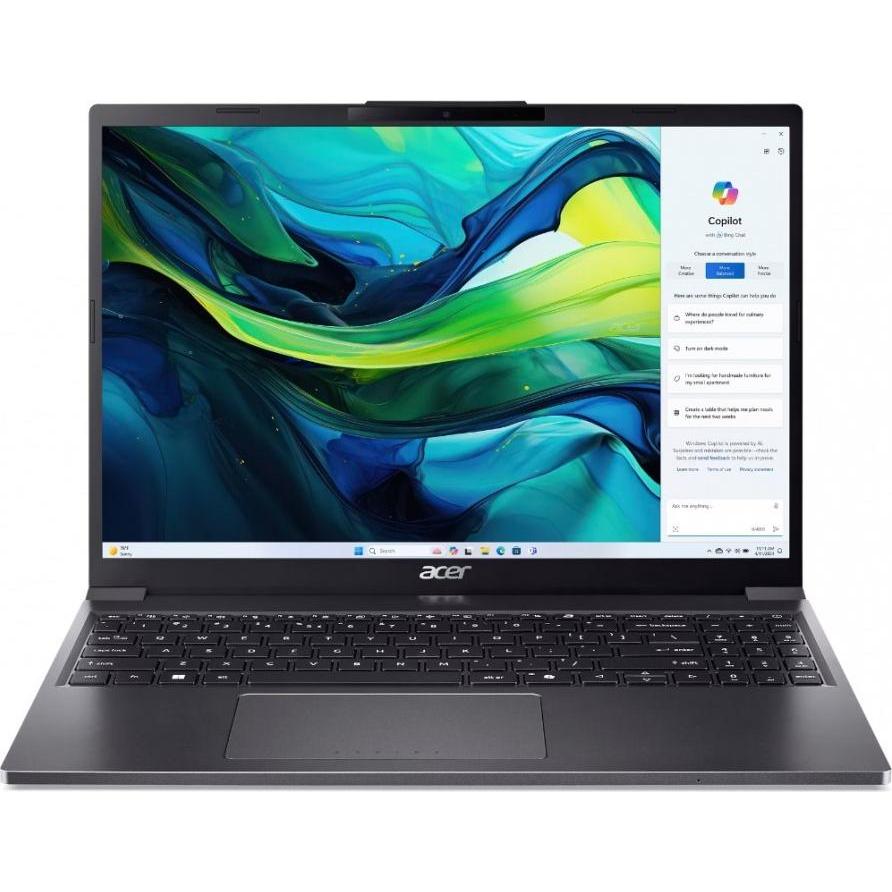 Acer Aspire Go 15 (15.30", 512 GB, 16 GB, Eng. Int., Intel Core i7-1355U), Notebook, Grau