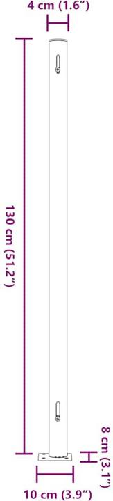 Produktbild vidaXL Seitenmarkise (5 m)