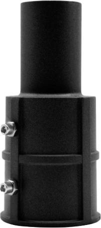 Produktbild Enovalite Strassenleuchten Adapter, 80 zu 60 mm, schwarz