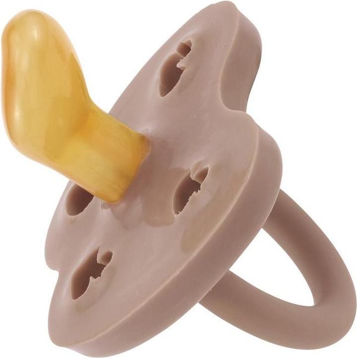 Actual product image Hevea Natural rubber soother, Sandy Nude, orthodontic (1 x, from 3 M.)