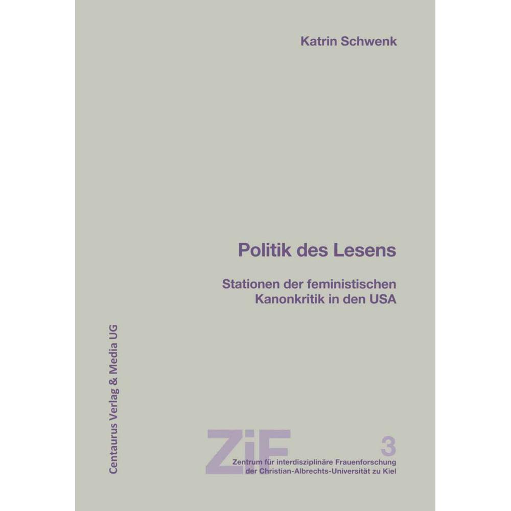Politik des Lesens, Fachbücher von Katrin Schwenk