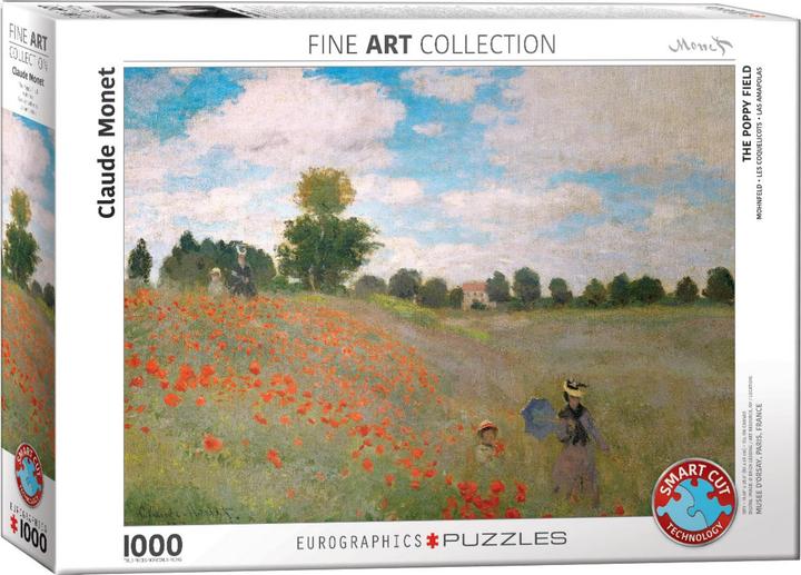 Produktbild Eurographics Mohnfeld von Claude Monet (1000 Teile)