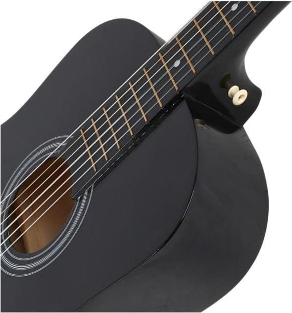 Actual product image Salvador Cortez SUPRIMO CGS1 BK - Gitara klasyczna 4/4 czarna do nauki (ABS, Lime wood, Nylon, Okoume, Plastic)