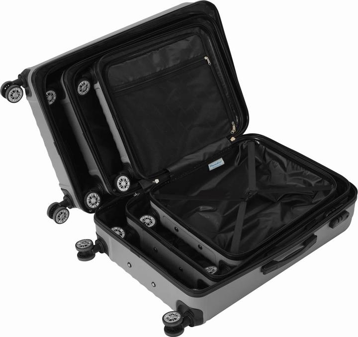Image du produit Check.In Kingston - Set de 3 valises argentées (92 l)