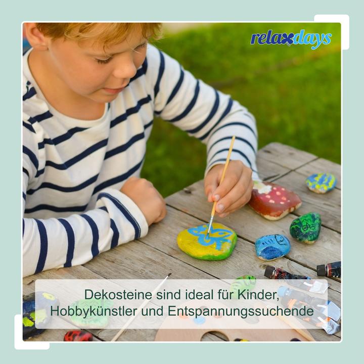 Actual product image Relaxdays Steine zum Bemalen XL 2 kg