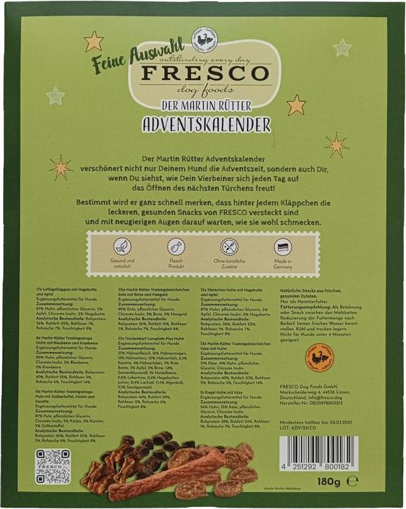 Actual product image Fresco Martin Rütter Advent calendar (1 pcs., 180 g)