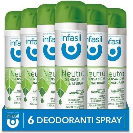 Produktbild Infasil Neutro Natural Sensations Deodorant Spray mit ätherischem Öl Anthaquia No Aluminium Salts 15 (Spray, 150 ml)