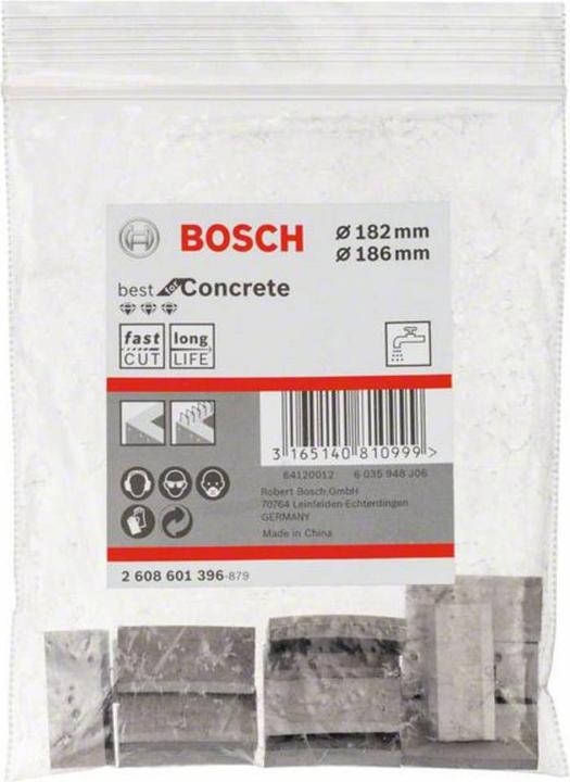 Actual product image Bosch Professional Zubehör Segments for diamond core bits UNC Best for Concrete 13 (186 mm, 182 mm)