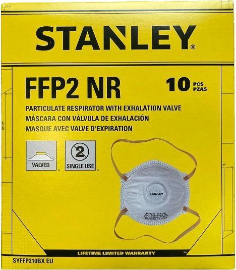 Actual product image Stanley Filtrierende Schutzmaske mit Ventil, FFP2 NR, 10 Stk. (10 x)