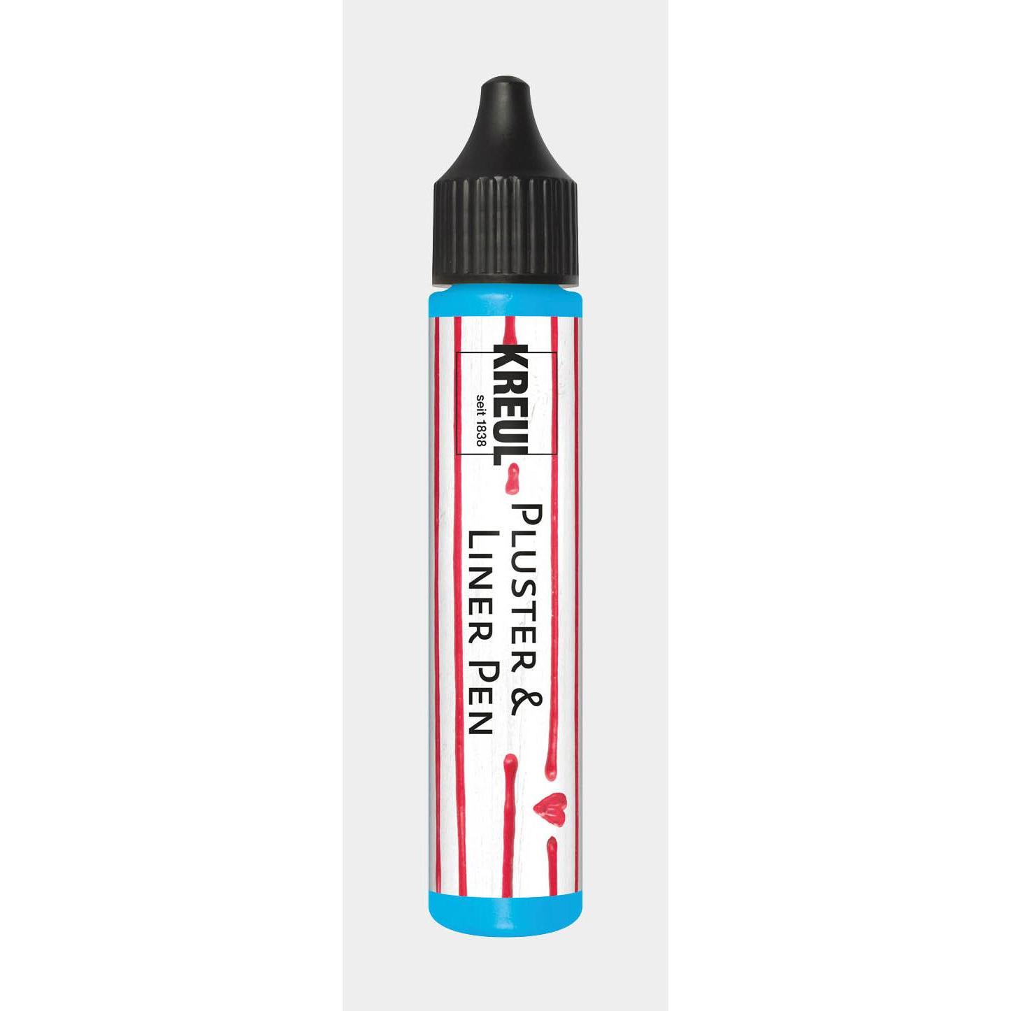 Thumbnail - Kreul, Künstlerfarbe + Bastelfarbe, Pluster & LinerPen, 29 ml (Himmelblau, 29 ml)