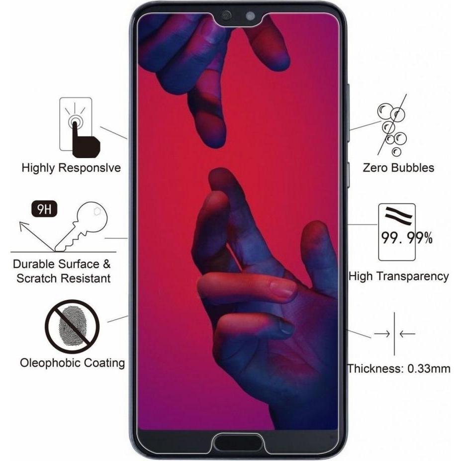 Thumbnail - Screenguard Huawei P20 Pro Panzerglas Schutzfolie Case Friendly Design (1 Stück, Huawei P20 Pro), Smartphone Schutzfolie...