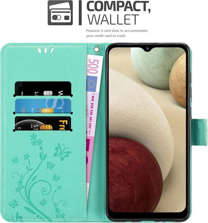 Actual product image Cadorabo Flower Book Cover (Samsung Galaxy A12)