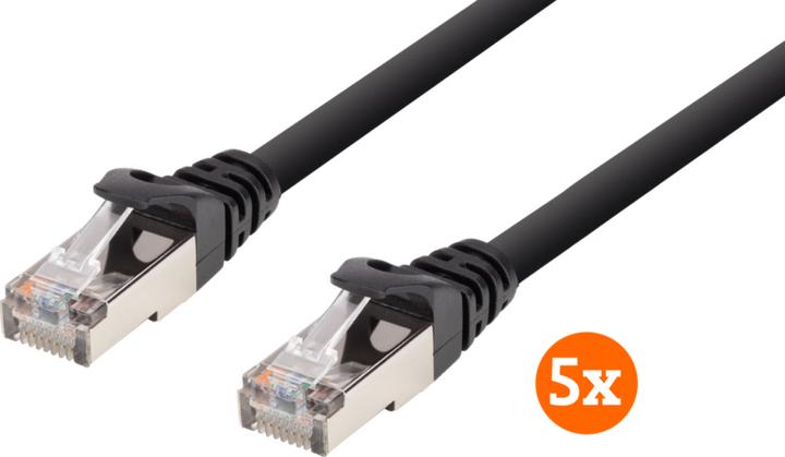 Actual product image Bluebuilt Network cable FTP CAT6 3 meters Black 5-pack (FTP, CAT6, 3 m)