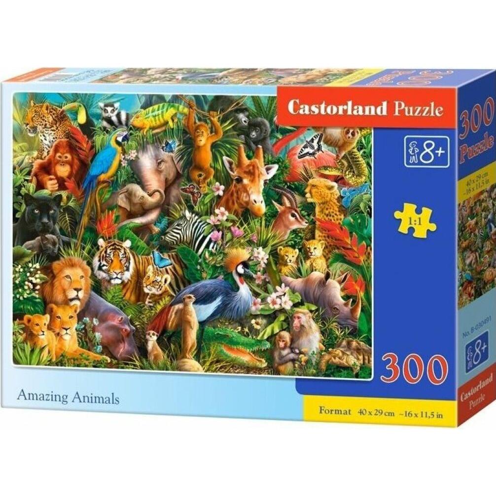 Castorland Puzzle ERSTAUNLICHE TIERE 300 det. (300 Teile)