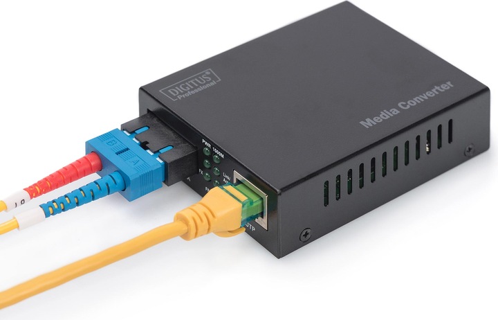 Immagine prodotto Digitus Convertitore multimediale Gigabit da 10/100/1000Base-TX a 1000Base-SX Con alimentazione SC presa