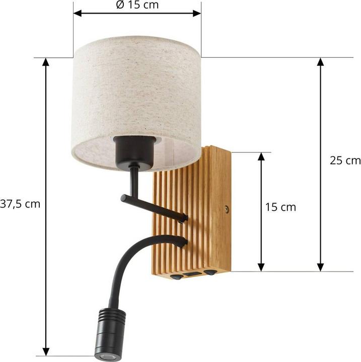 Actual product image Lucande Lieske (270 lm, E27)