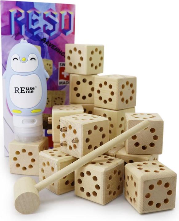 Image du produit Schnarwiler Arven Konstruktionsset mit Silikon Pinguin, befüllt mit LOVE WATER Shampoo