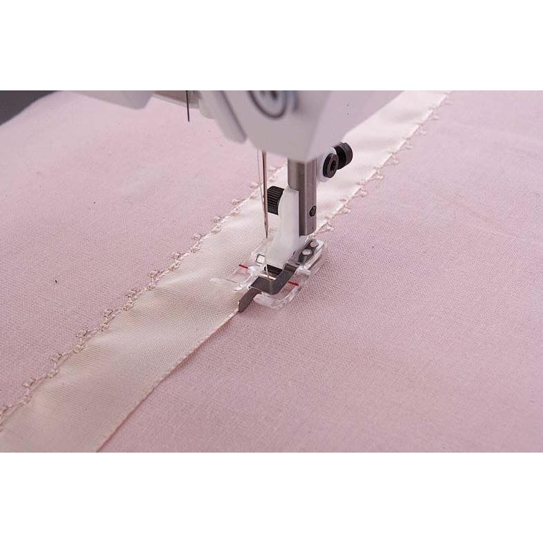 Thumbnail - Husqvarna Transparenter Kantennähfuss B mit Lineal Mitte, Nähzubehör, Transparent