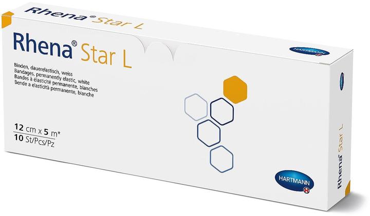 Produktbild Rhena Star L Elastische Binden 12cmx5m weiss