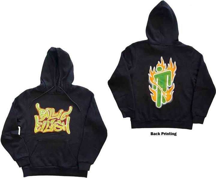 Billie Eilish Airbrush Flames Blohsh (Hoodie)