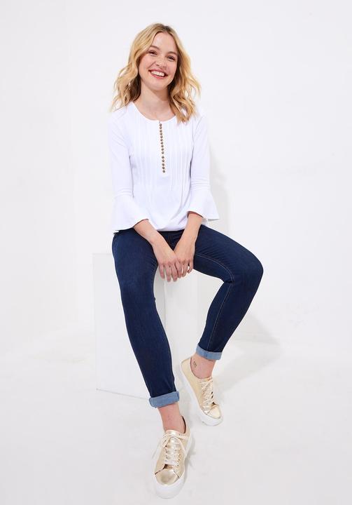 Produktbild Joe Browns Longline Button-Down Jersey Top (36)
