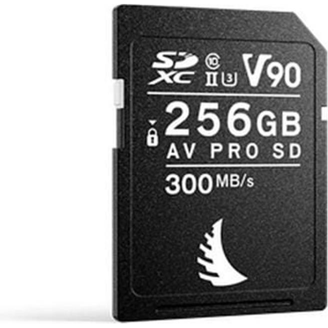 Angelbird AV PRO V90 (256 GB, SDXC, U3, UHS-II), Speicherkarte, Schwarz