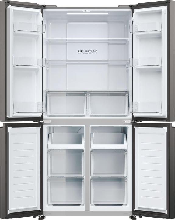 Produktbild Haier HCR3818ENMD Side-by-Side Kühlkombination Freistehend 467 l E Grau (467 l)