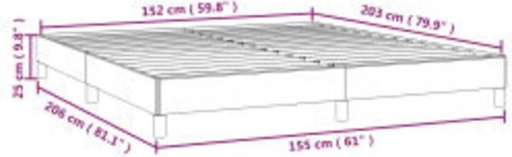 Produktbild vidaXL Bettgestell (152 x 203 cm)