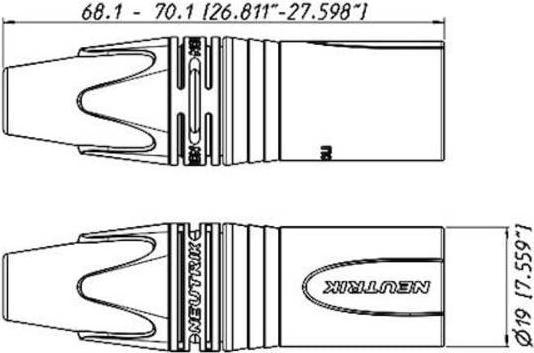 Produktbild Neutrik Kabelstecker XLR vernickelt 5-polig
