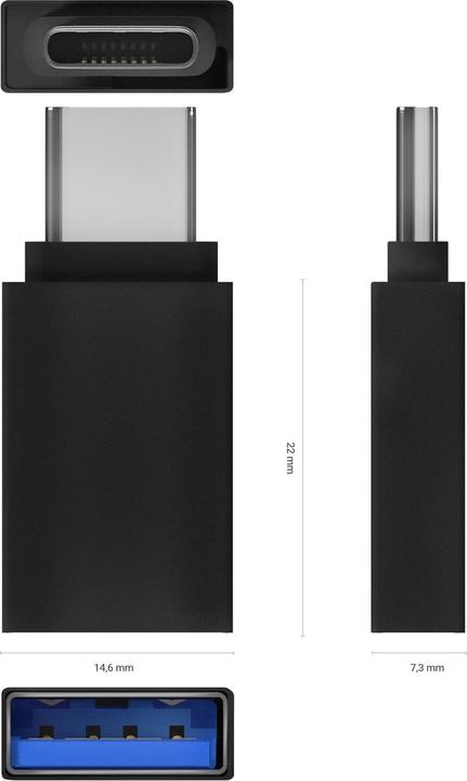 Produktbild Aisens A108-0717 (USB Typ C, USB-A)