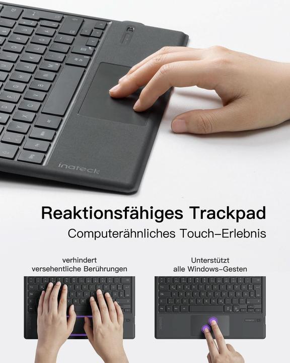 Produktbild Inateck Keyboard Surface 02027 gray (KB02027 gray) (DE)