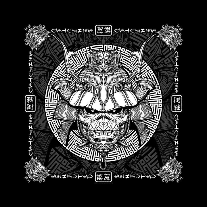 Actual product image Music Brand Unisex Adult Senjutsu Samurai Eddie Bandana