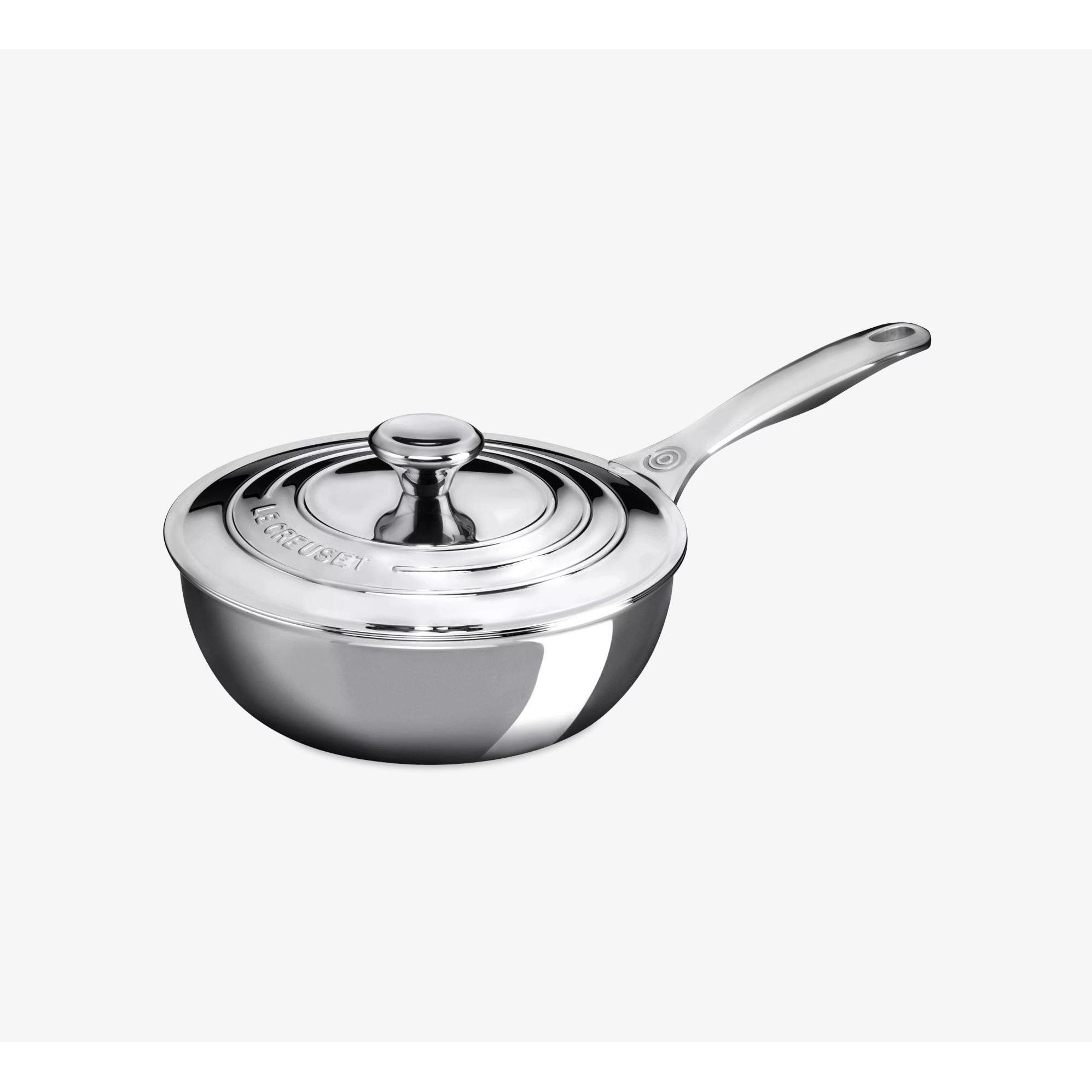 Thumbnail - Le Creuset 3-ply Plus, Pfanne + Kochtopf, Silber