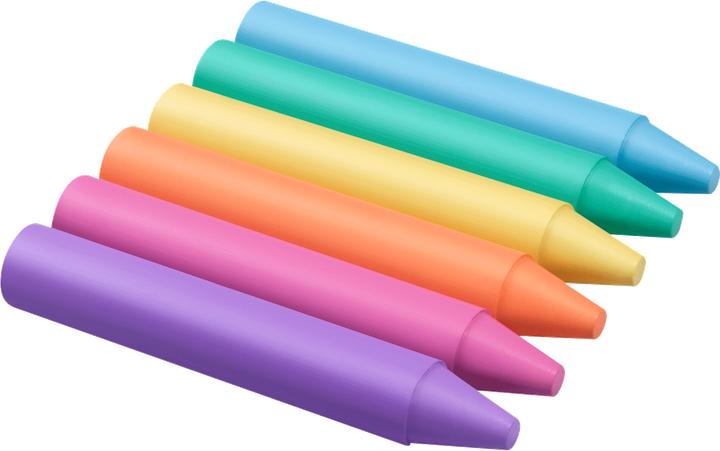 Produktbild Jovi Jovicolor Wachsmalstifte rund, pastel farblich sortiert, 60 Stück in Dose, 1 Spitzer (60x)