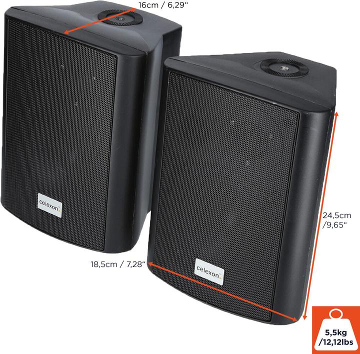 Image du produit Celexon Haut-parleur actif 2 voies 525-B (Actif, 2x 30 W)