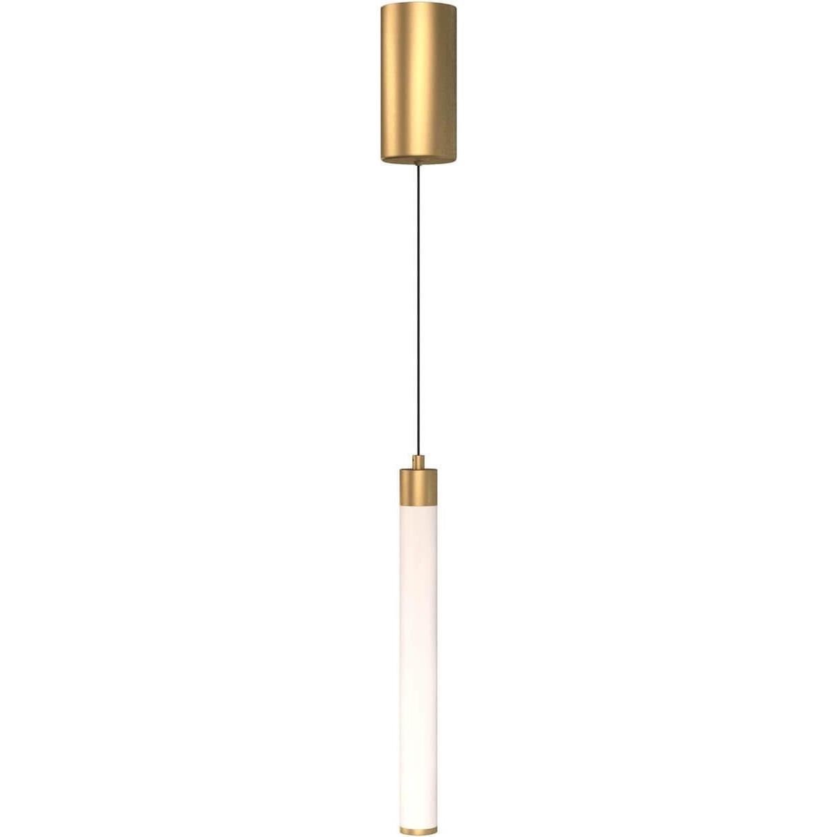 Maytoni, Pendelleuchte, Ray LED Pendelleuchte, Hängeleuchte 10W Gold-Farbe Warmweiss