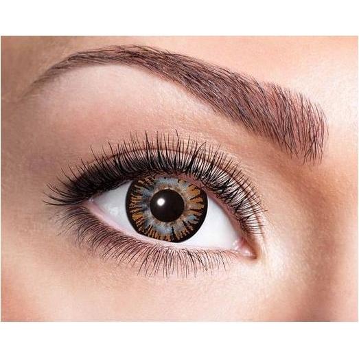 Farbige Linsen, Kontaktlinsen Big Eyes braun (Braun)