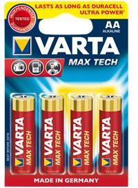 Immagine prodotto Varta LongLife Max Power (4 pz., AA / LR6 / LR06 / Mignon / R6 / R14505, 2980 mAh)