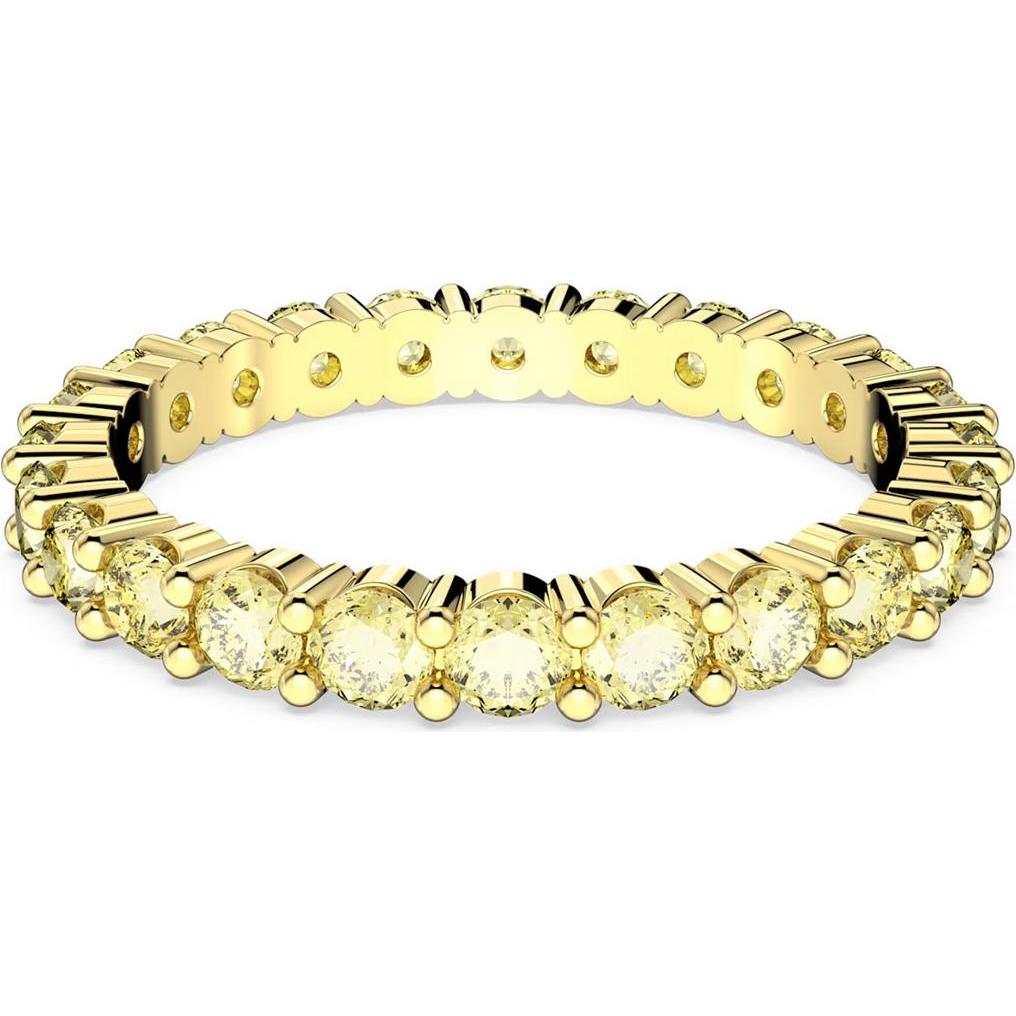 Swarovski, Ring, Matrix Ring Rundschliff Gelb Gold, (55)