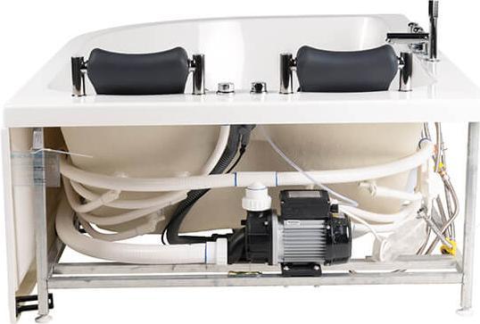 Produktbild Home Deluxe Whirlpool Badewanne 2 Personen DOLPHIN (links) - 180x120x65cm (120 cm, 180 cm)