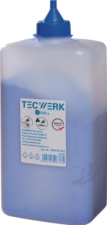 Tecwerk Chalk for chalk line 1000 g blue plastic bottle