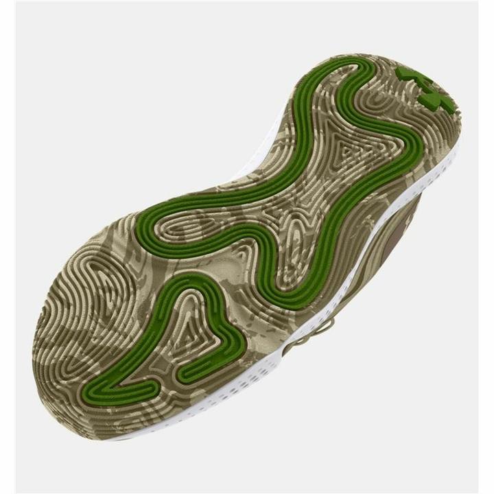 Actual product image Under Armour Basketballschuhe für Erwachsene Spawn 6 Camo Olive Hellbraun (43)