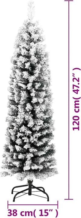Actual product image vidaXL Slim Christmas tree (240 cm)